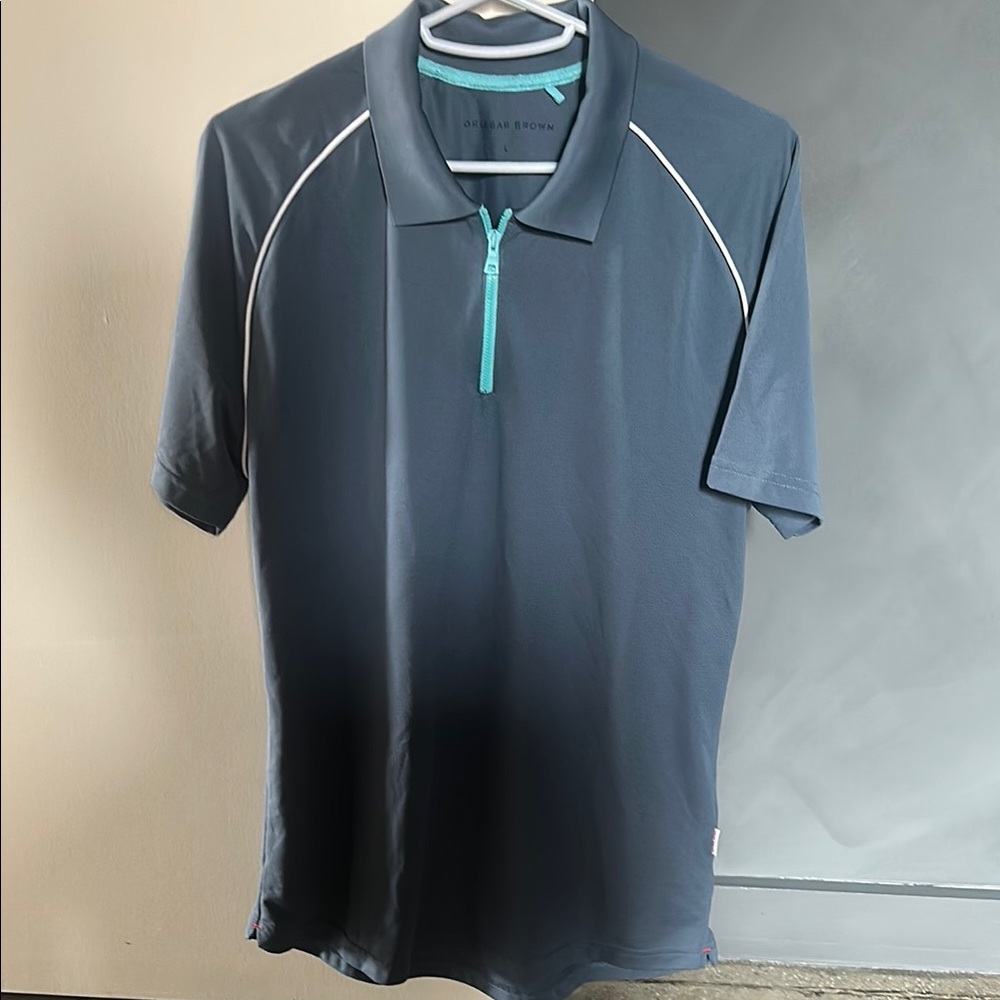 Orlebar Brown Blue Polo Shirt Performance Design